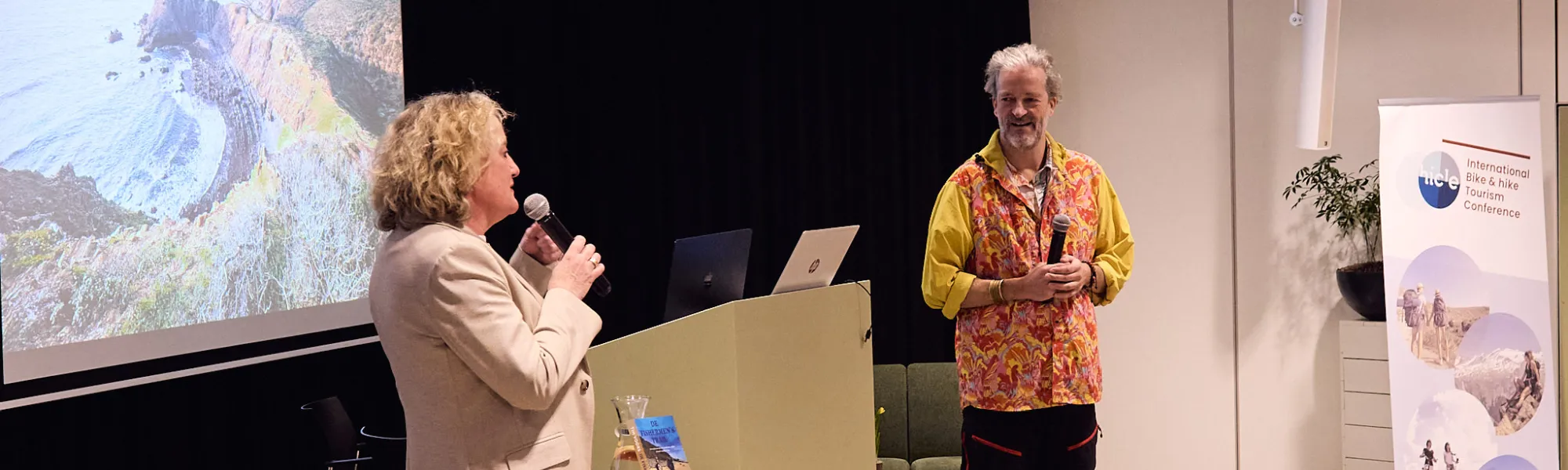 Marjan Gielen & Tim Voors talking at the IBTC 2025