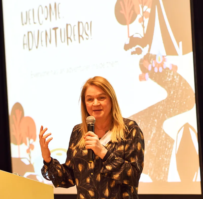 Brigitte Ars talking about micro-adventures in tourism