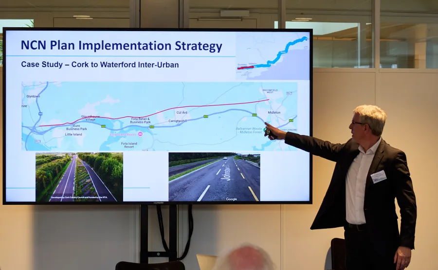 Richard Bowens presentation about the new cycling network in Ireland