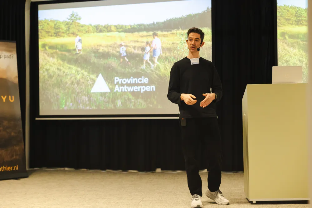 Koenraad Pierre, Tourism Province Antwerp, during a breakout session at IBTC