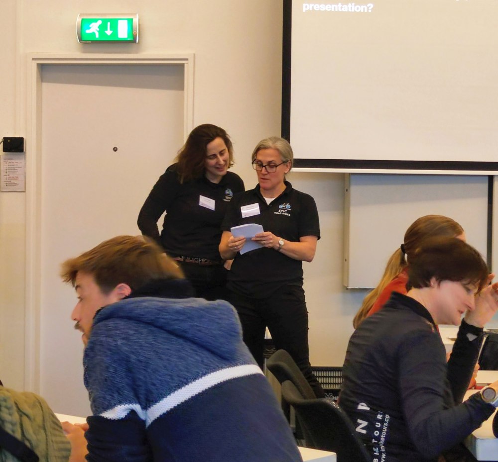 Clare Dewey and Kate Norris from Epic Road Rides